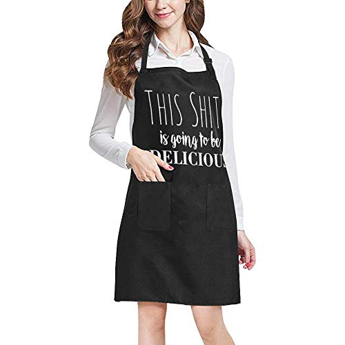 INTERESTPRINT Funny Quotes & Sayings Apron, This Shit is Going to Be Delicious