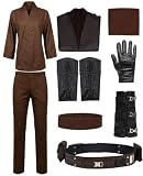 Taeyue Anakin kostuum heren Cosplay outfits set Halloween carnaval party pak volwassenen, XL