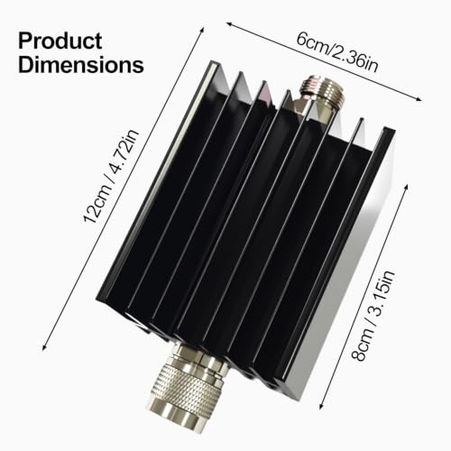 Image of AURSINC 50W RF Attenuator DC-3GHz N-M /F 50dB Attenuation with SMA Adapters