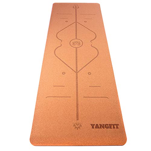 Tapete de Yoga em Cortiça Natural Com Bolsa Yangfit - 5mm