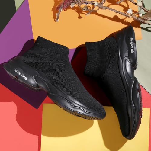 Image of Kraasa High Tops Walking Shoes for Men | Gym Shoes | Lightweight Shoes for Men