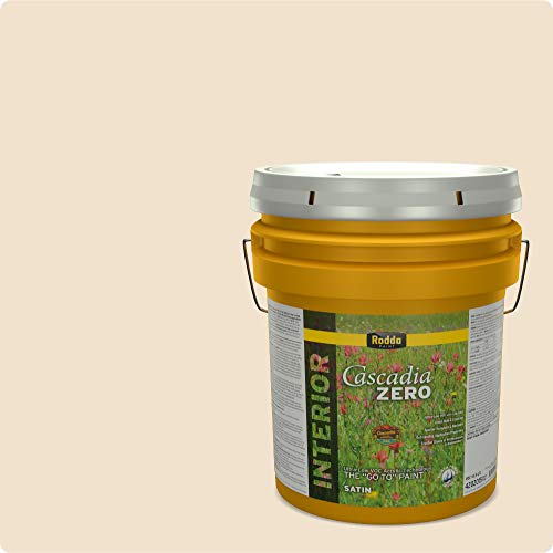 Up To 40% OFF Rodda Paint CASCADIA ZERO Interior Satin Low VOC Paint & Primer in One, 5-Gallon, Chalk