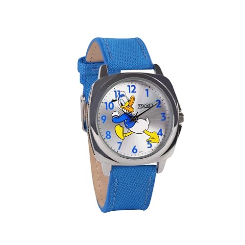 Image of Zoop Disney Donald Duck Analog Watch with Silver Dial & Blue Strap for Boys Kids, from House of Titan - 16055SL02
