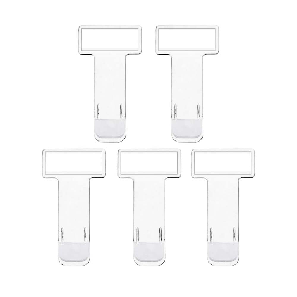 Erweicet5 Pcs Transparent Ticket Holder Clip, Self-Adhesive Tickets Clips for Car Windscreen Cars and Caravans Motorhomes Vans