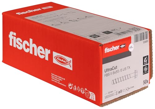 Fischer 536851 FBS II �R���N���[�g�˂� ���� Sechskantkopf 8x55-50 Stuck