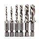 Sechskantbohrer HSS 1/4M3 M4 M5 M6 M8 M10 Bohrer für metrische Gewindebohrer (M3 + M4 + M5 + M6 + M8 + M10)