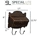 Special Lite Floral Horizontal Wall Mount Mailbox - Copper Aluminum Mailbox for Wall Mount - SHF-1001-CP