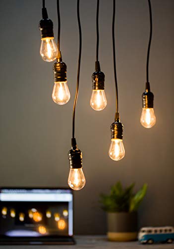24 Pack LED S14 Replacement Light Bulbs, FLSNT Shatterproof Waterproof 1W Outdoor String Light Bulbs,E26 Regular Base,2200K Warm White,100LM,CRI80,Non-Dimmable - Thumbnail 3