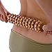 Mikako Wood Therapy Roller Massage Tools, Lymphatic Drainage Massager, Wooden Massage & Muscle Roller Stick, Handheld Cellulite Trigger Point Manual Muscle Release Roller Massager (12 Straight)