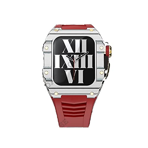 Étui en fibre de carbone de style sport haut de gamme pour iWatch 44 mm