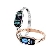 Pulsera inteligente de moda para mujer, pulsera impermeable IP67 compatible con Android iOS, una pulsera centrada en la salud de la mujer, una pulsera deportiva con batería de larga duración y puede