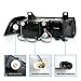 AmeriLite for 1992-1999 BMW 3 Series E36 2-Door Trims 1pc LED Halos Black Projector Headlights Pair - Passenger and Driver Side