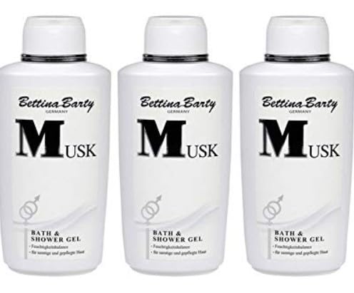 Bettina Barty Musk Bath & Shower Gel 3 x 500 ml, 500 ml (Pack of 3)
