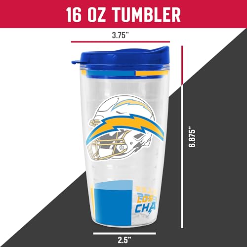 Image of Rico Industries NFL Football Double Wall Classic 16oz Or 20oz Tritan Tumbler W Lid