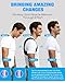 FOPLCP Posture Corrector for Men and Women - Invisible & Mesh Breathable Upper Back Brace - Adjustable Back Straightener, L(38-48inch) 1PCS