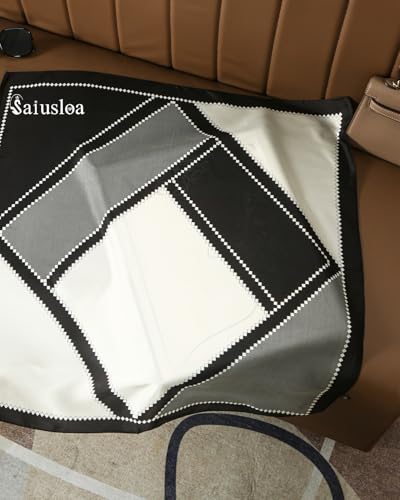 Neck Scarf For Womens Silky Head Scarves Hair Bandanas Square Scarf Fashion Accessories lightweight 6