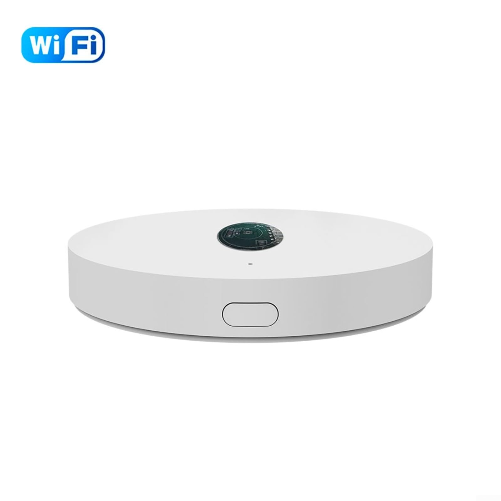 für Smart Life für WiFi/für ZigBee Lichtsensor Helligkeitsmesser für Hausautomation, Energieeffizient, Präzise Erkennung, Einfache Installation, für Tuya, 6,5x6,5x1,2cm, Weiß(Wifi)