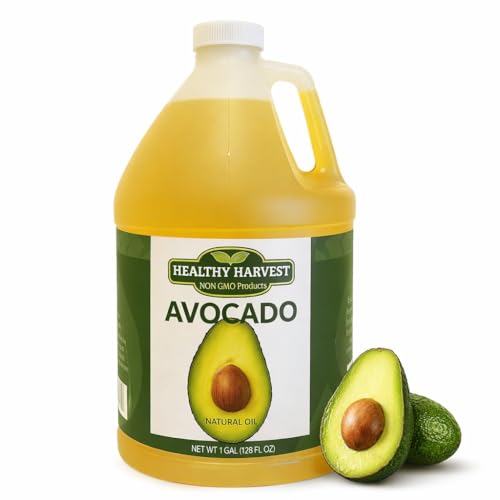 Healthy Harvest Non-GMO Avocado Oil - Great for Sauces And, Cooking, Frying and More - Nutritious And Rich With Antioxidants (1 gallon)