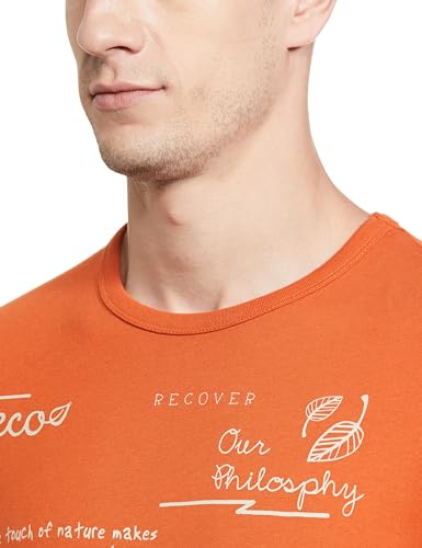 Image of UNITED COLORS OF BENETTON Men's Cotton Solid Regular Fit T-Shirt
