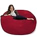 Chill Sack Bean Bag Chair: Giant 4' Memory Foam Furniture Bean Bag - Big Sofa with Soft Micro Fiber Cover - Cinnabar