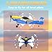 HAWK'S WORK 3 Channel RC Plane P-51D Mustang, Remote Control Airplane Ready to Fly, 2.4GHz 6-axis Gyro Stabilizer, Easy to Fly for Kids & Beginners
