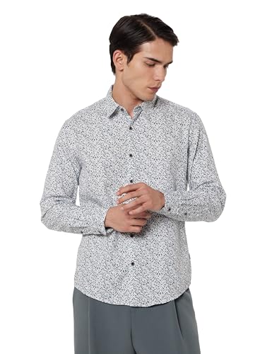 Image of Pepe Jeans Men's Casual Shirt | Trendy Printed Shirt for Men| Regular Fit | Full Sleeve | Available in Plus Size, Cotton