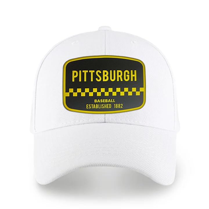 Gorra de béisbol ajustable para hombre y mujer blanca miniatura 2