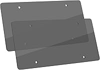 BLVD-LPF Slim Flat Unbreakable License Plate Frames - Set of 2 Rust-Proof Plastic, Universal Fit for Cars Trucks SUVs
