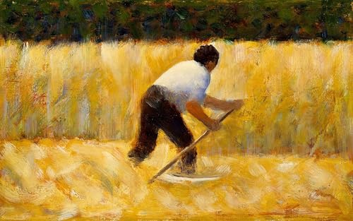 Impression d'art Art Tableau la Faucheuse Seurat Toile Haute Définition