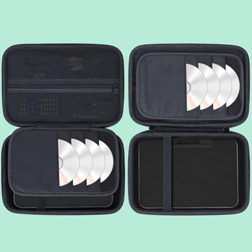 Lebakort Hart Tasche Hülle Etui für POFOTO 9,5/ YOTON 9,5 / YOOHOO 9,5 / WOLFANG 9,5 Tragbarer DVD-Player(Schwarz)