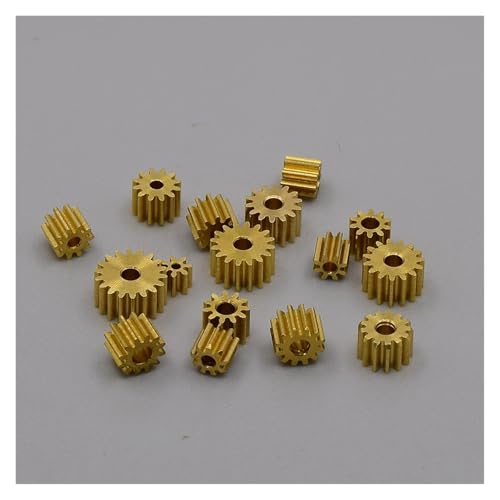 0.3 Modulus Metal Copper Gear 12T 1.48MM Teeth Brass Pinion Gear Fit Shaft RC Toy Car