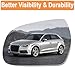 Senzeal Driver Side Heated Mirror Glass Replacement for Audi A3 A4 A5 Quattro S4 S5 2010-2017 Replace 8F0857535F (Left Side)