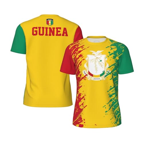 Amazon.com: DABOYOZHZH Guinea Flag Grain Sports Jersey T-Shirt 3D