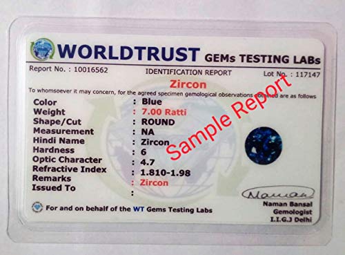 Zircon bleu naturel de qualité supérieure pour une bague de prestige unique - 4