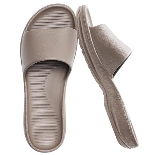 VIVASUN Women's Arch Support Waterproof Slip On EVA Slides,Brown,6 — view 6