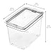 IDESIGN Medium Tall Dry Goods Storage Bin, The Fresh Collection – 5” L x 8.1” W x 6” H, Clear Bin