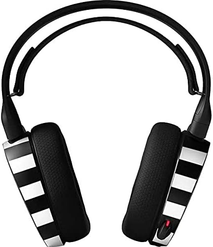 Skinit Decal Skin for SteelSeries Arctis 5 - Skinit Originally Designed White and Black Stripes Design