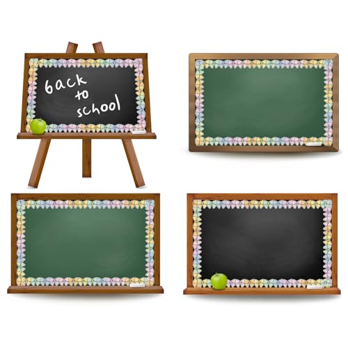 Image of Whaline 32.8 Ft Colorful Bow Bulletin Board Borders Pastel Color Bow Tie Die-Cut Border Trim for Back to School Home Office Classroom Chalkboard Decoration