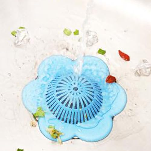 Colador para fregadero de cocina en PVC ajustable azul miniatura 2