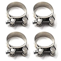AKIHISA 4 Pack 44-47mm ID Range T-Bolt Hose Clamp 304 Stainless Steel Adjustable Heavy Duty Pipe Strap Clamps 1.73-1.85 Inch, Pipe Clamps - Canada