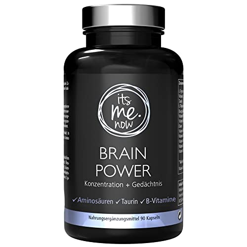 itsme.now Brain Power 90 Kapseln für 1,5 Monate: hochdosierte Nährstoff-Kombination aus B-Vitaminen, Vitamin C und Eisen | Nerven & Mentale Stärke | für Konzentration, gegen Müdigkeit |100 % vegan Cover