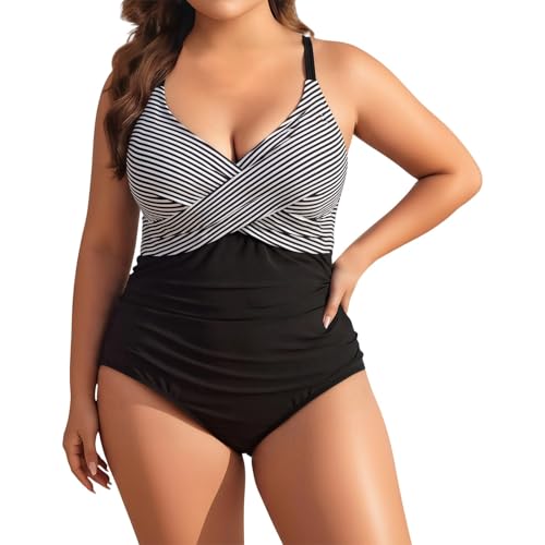 Tankini deux pièces avec shorty gainant imprimé pour femme
