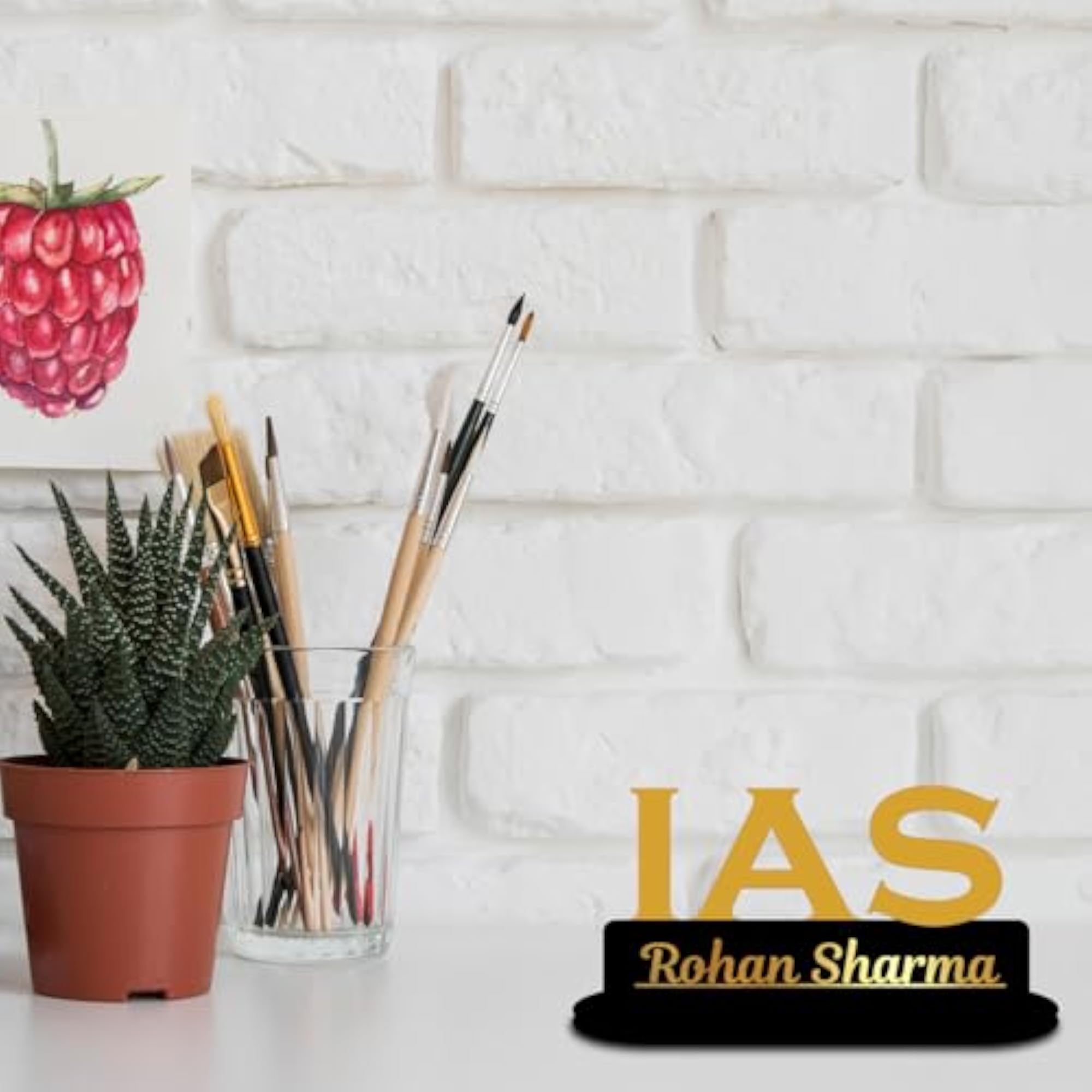 Personalized Name Plate for Office Desk Decor