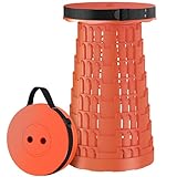 LEEKEY 折りたたみ椅子 7-45cm高さ調節 アウトドアチェア 折り畳み椅子 耐荷重 250kg 超軽量 コンパクト 折りたたみ踏み台 室内 一秒開閉できる 伸縮式 持ち運び便利 防水 アウトドア キャンプ チェア 携帯 スツール 低い 風呂/釣り/フェス/運動会/観戦/屋内/屋外用オ オレンジ