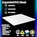 Expanded PVC Sheet – Lightweight Rigid Foam – 3mm (1/8 inch) – 12 x 12 inches – White – Ideal for Signage, Displays, and Digital/Screen Printing