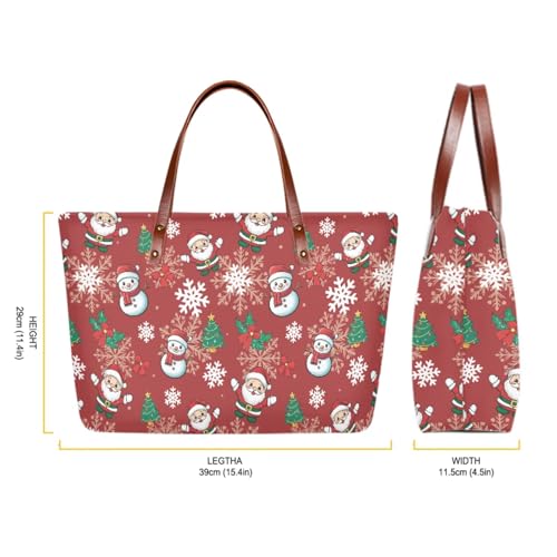 Image of Top Handle Purse for Women, Large Tote Handbag With PU Wallet Set, Gift for Mom