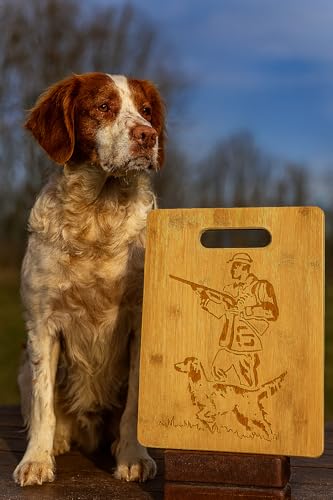 Tabla de Cortar Decorativa con Diseño de Perro Cazador y Labrador (29.21 cm por 21.59 cm) miniatura 3