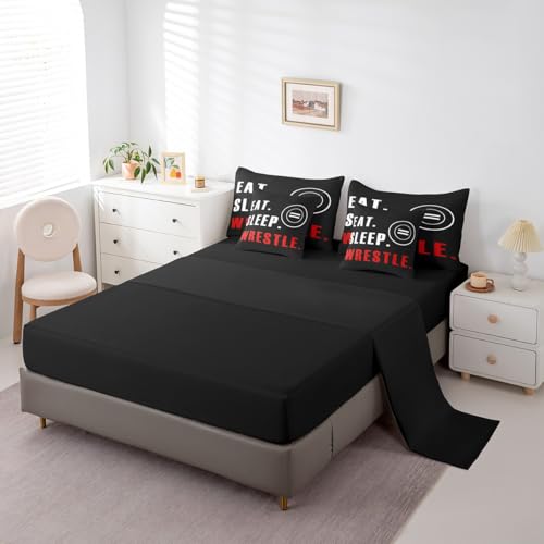 Image of Feelyou Wrestle Comforter Set Full Size 7 Piece for Kids Boys Girls Teens