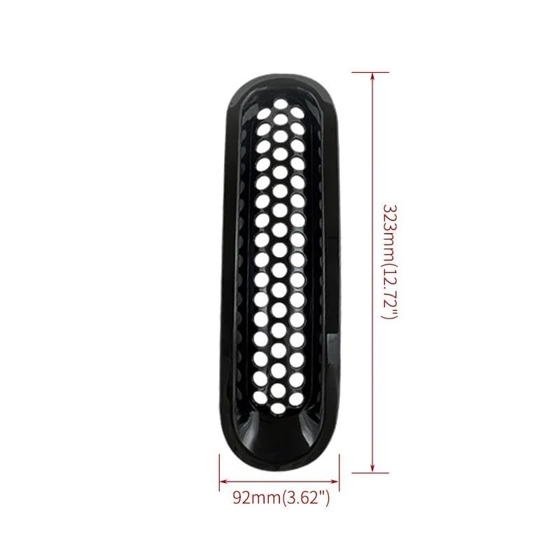 Rejilla de malla para Jeep Wrangler JK, ideal para rutas de aventura 6