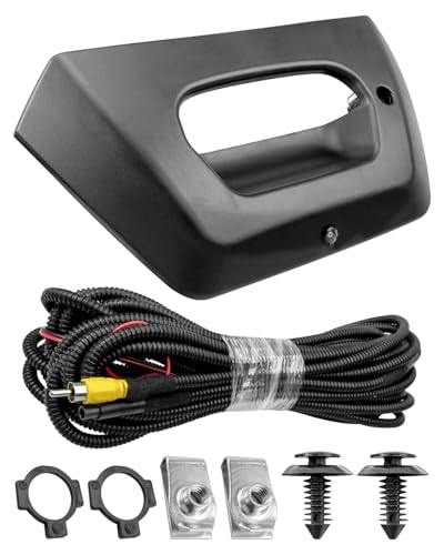 Image of Tailgate Handle Bezel Trim Backup Camera Fit for Chevrolet Avalanche 1500 2500 2002 2003 2004 2005 2006 Pickup Truck Replace 93440179 15094722 GM1916104 GM1916105